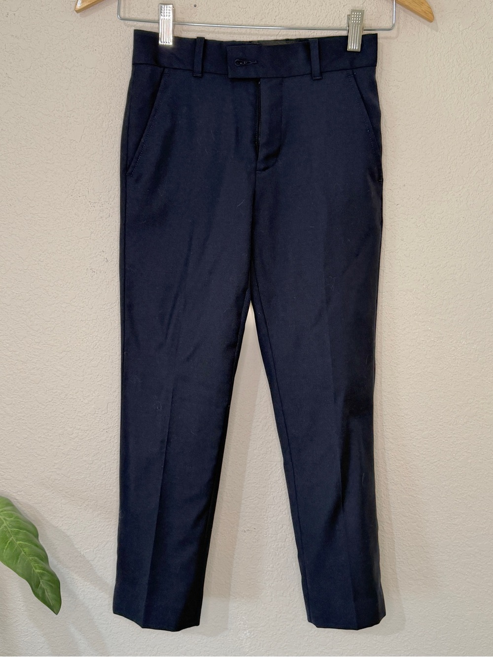 Class Club Gold Label Wool Blend Dress Pants Dark Navy Blue Boys Size 8